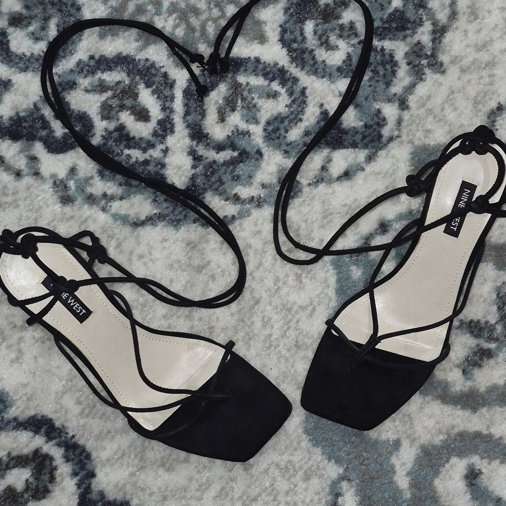 Nine West Black Strappy Women's Shoes